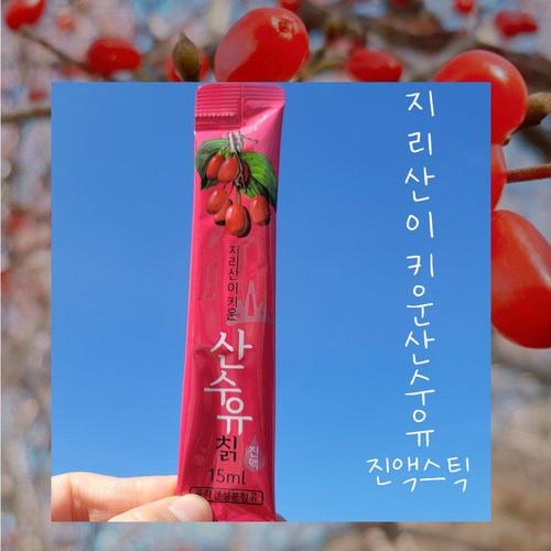 [지리산농부마을] 지리산이 키운 산수유 칡 진액 스틱 3박스